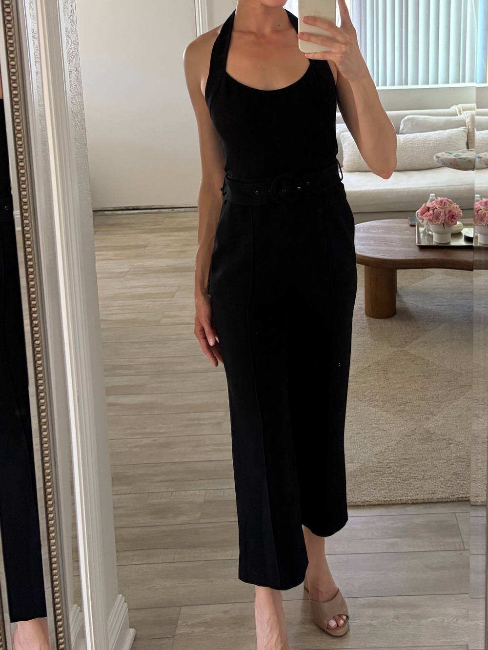 Jonathan Simkhai Black Halter Jumpsuit